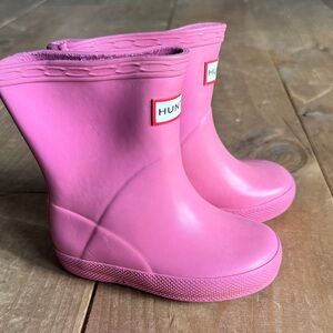 Hunter Kids Fuchsia Rain Boots